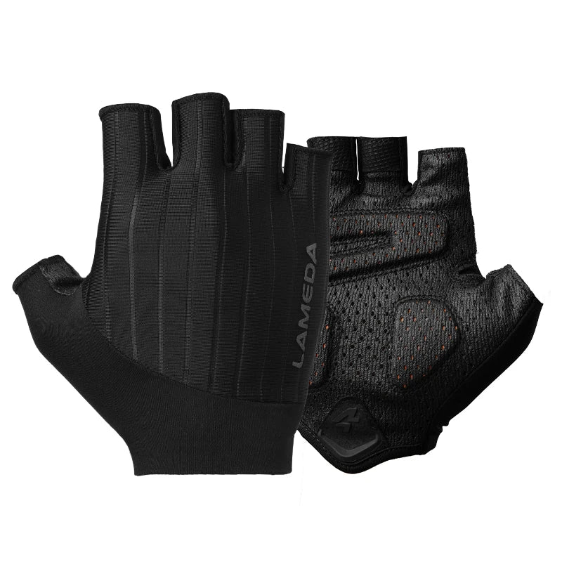 Summer Bicycle Half Finger Gloves 3D Padded Anti-Slip Shock-Absorbing LAMEDA