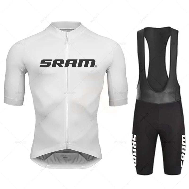 Team Cycling Jersey Summer Sets Sram
