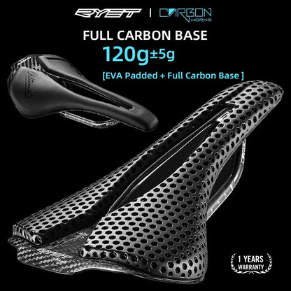 3D Printed Bicycle Ultralight Carbon Saddle 250x140mm RYET