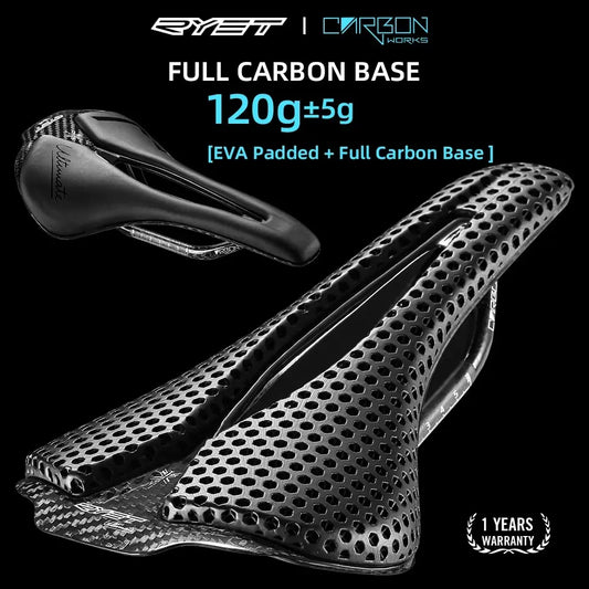 3D Printed Bicycle Ultralight Carbon Saddle 250x140mm RYET