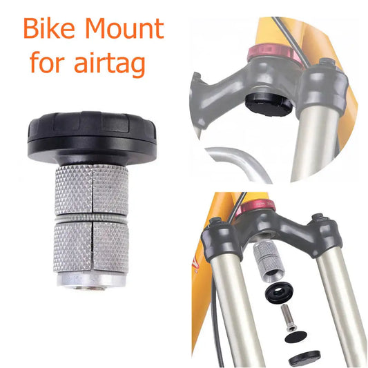 Bicycle Mount Fork Down Tube Bracket Waterproof  Anti-theft Airtag Case Tracker Holder