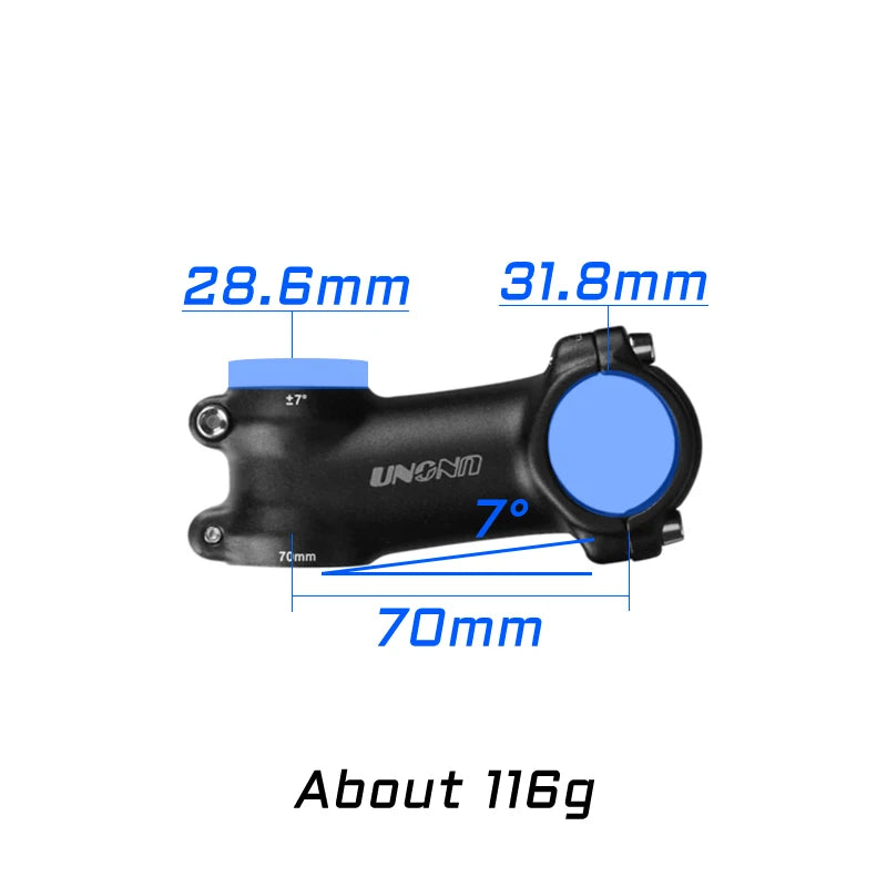 Ultra Light MTB Road Bike Stem 7 17 Degree UNO