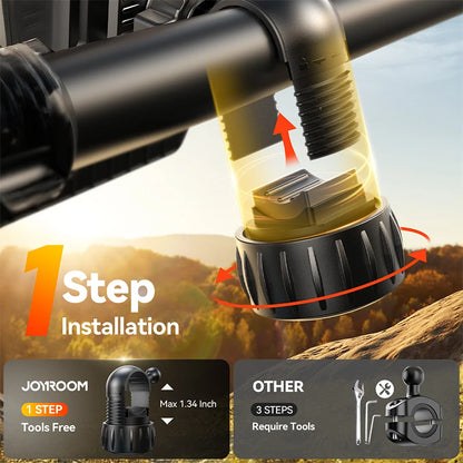 Shockproof Bike Phone Holder with Vibration Dampener For 4.7-7" Phones Joyroom