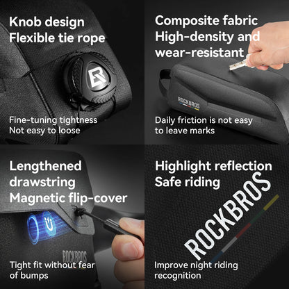 Bicycle Bag Magnetic Suction Front Bag ROCKBROS ROAD TO SKY